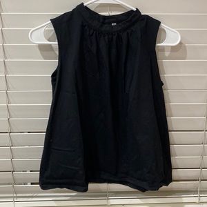Cute black sleeveless blouse